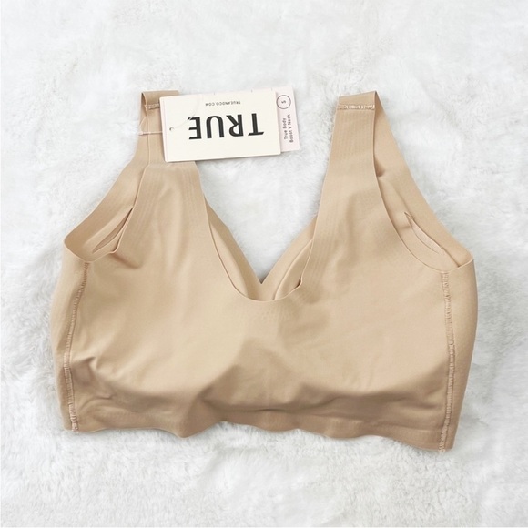 NWT True & Co True Body Boost V-Neck Push Up Bra Bralette Desert - Picture 7 of 7
